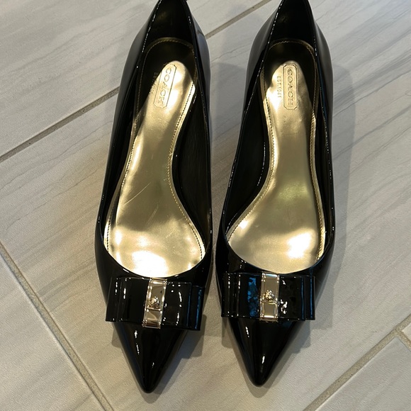 Coach Black Patent Leather Pumps - Picture 2 of 11
